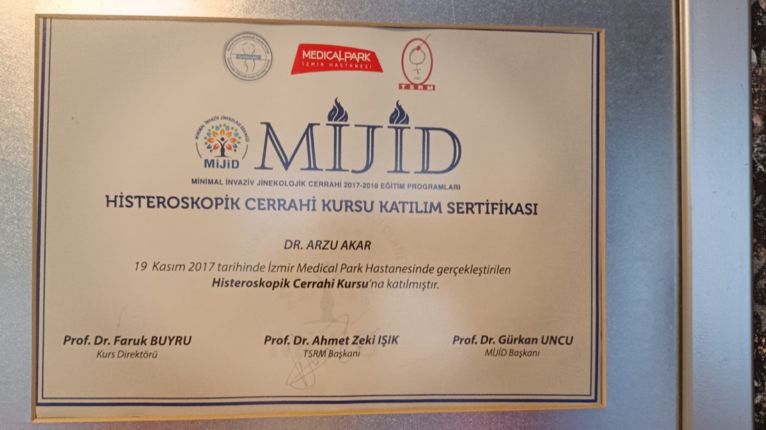 Histeroskopik Cerrahi Kursu